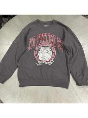 Taylor Swift Red Taylor's Version 2022 grey crewneck sweater